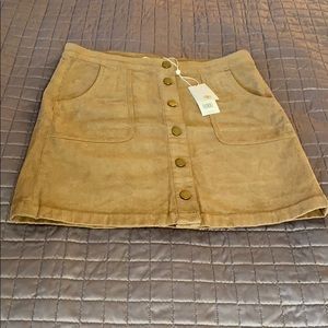 Tory Burch NWT Luciano Skirt Tan Corduroy sz 6